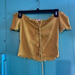 Yellow off the shoulder